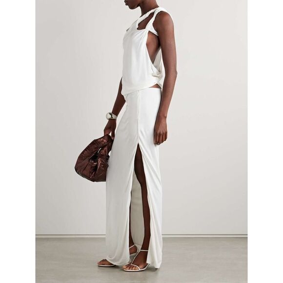 Christopher Esber Dresses & Skirts - CHRISTOPHER ESBER Ravelled jersey maxi dress white US4(UK8)